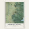 Umber View Heights, Missouri map print, the full design