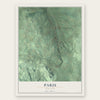 Paris, New York map print, the full design