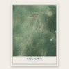 Guntown, Mississippi map print, the full design