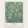 Windham, New Hampshire map print, the full design