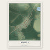 Bonita, Louisiana map print, the full design