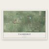Palmhurst, Texas map print, the full design