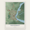 Thunderbolt, Georgia map print, the full design