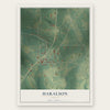 Haralson, Georgia map print, the full design