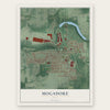 Mogadore, Ohio map print, the full design