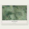 Saltillo, Indiana map print, the full design