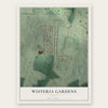 Wisteria Gardens, Georgia map print, the full design