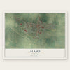 Alamo, Tennessee map print, the full design