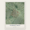 Flordell Hills, Missouri map print, the full design