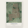 Albertson, New York map print, the full design