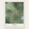 Vining, Minnesota map print, the full design