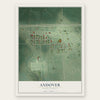 Andover, South Dakota map print, the full design