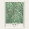 Winfield, Alabama map print, the full design