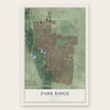 Park Ridge, Illinois map print, the full design