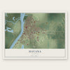 Havana, Illinois map print, the full design