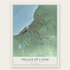 L'Anse, Michigan map print, the full design