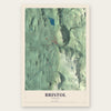 Bristol, Vermont map print, the full design