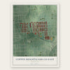 Coppin Heights-Ash-Co-East, Maryland map print, the full design