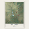 Big Sandy, Texas map print, the full design
