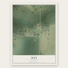 May, Oklahoma map print, the full design