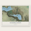 Ransom Canyon, Texas map print, the full design