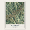 Ellenboro, West Virginia map print, the full design
