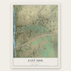 East Side, Pennsylvania map print, the full design