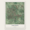 Ferguson, Missouri map print, the full design
