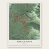 Myrtle Point, Oregon map print, the full design