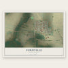 Fordville, North Dakota map print, the full design
