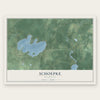 Schoepke, Wisconsin map print, the full design