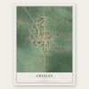 Greeley, Iowa map print, the full design