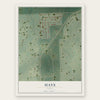Hays, Texas map print, the full design