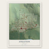 Stratton, Nebraska map print, the full design