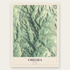 Chelsea, Vermont map print, the full design