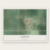 Easton, Minnesota map print, the full design