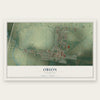 Obion, Tennessee map print, the full design