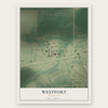 Westport, Minnesota map print, the full design