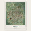 Tarkio, Missouri map print, the full design
