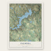 Palmyra, Pike County, Pennsylvania map print, the full design