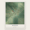 Winston, Missouri map print, the full design