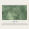 Chester, Texas map print, the full design