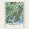 Kimberling City, Missouri map print, the full design