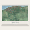 Vermilion, Ohio map print, the full design