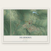 Dearborn, Missouri map print, the full design