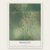Westgate, Iowa map print, the full design