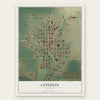 Condon, Oregon map print, the full design