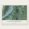 Village of Whitehall, New York map print, the full design