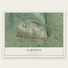 Garfield, Pennsylvania map print, the full design