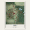 Argyle, Minnesota map print, the full design